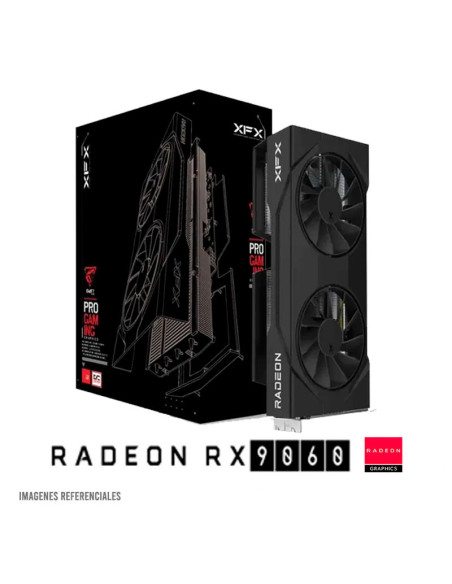 TARJETA DE VIDEO VGA XFX SWIFT RADEON RX 9060 8GB GAMING EDITION(RX-96SWFT8BC)GDDR6|OEM