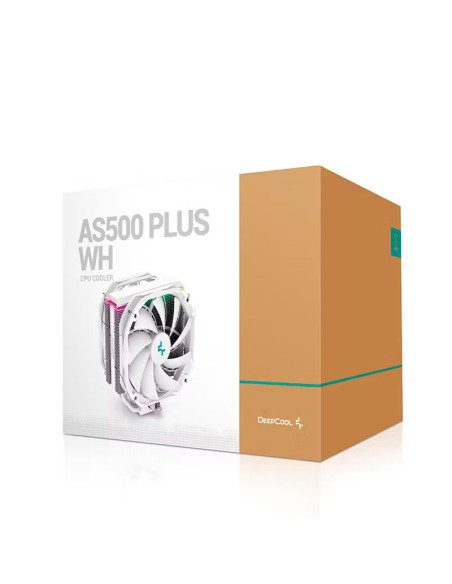 COOLER PARA PROCESADOR DEEPCOOL AS500 PLUS WHITE ( R-AS500-WHNLMP-G ) 2 FAN | AM4 | LGA 1700