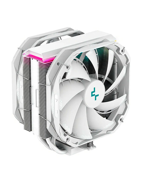 COOLER PARA PROCESADOR DEEPCOOL AS500 PLUS WHITE ( R-AS500-WHNLMP-G ) 2 FAN | AM4 | LGA 1700