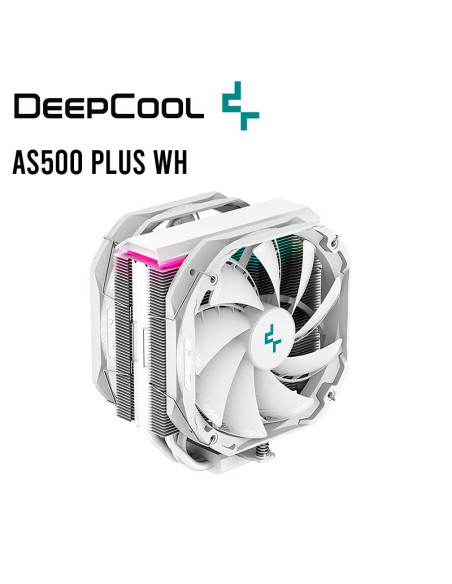 COOLER PARA PROCESADOR DEEPCOOL AS500 PLUS WHITE ( R-AS500-WHNLMP-G ) 2 FAN | AM4 | LGA 1700
