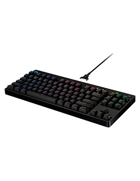 TECLADO GAMER LOGITECH PRO RGB (920-009388) SWITCH GX BLUE CLICKY | LED-RGB