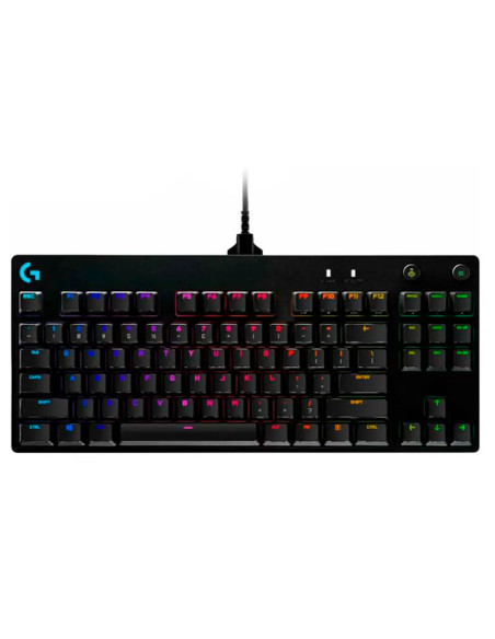 TECLADO GAMER LOGITECH PRO RGB (920-009388) SWITCH GX BLUE CLICKY | LED-RGB
