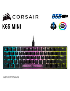 TECLADO CORSAIR K65 RGB MINI ( CH-9194014-NA ) GAMING |...