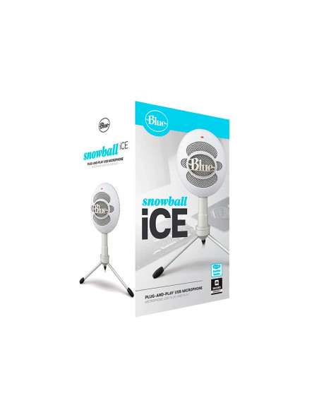 MICROFONO BLUE SNOWBALL ICE CARDIOID BLANCO USB (988-00070)