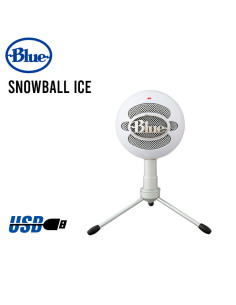 MICROFONO BLUE SNOWBALL ICE CARDIOID BLANCO USB (988-00070)