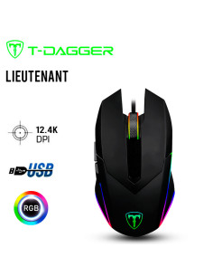MOUSE T-DAGGER LIEUTENANT ( T-TGM301RGB ) GAMING | LED-RGB