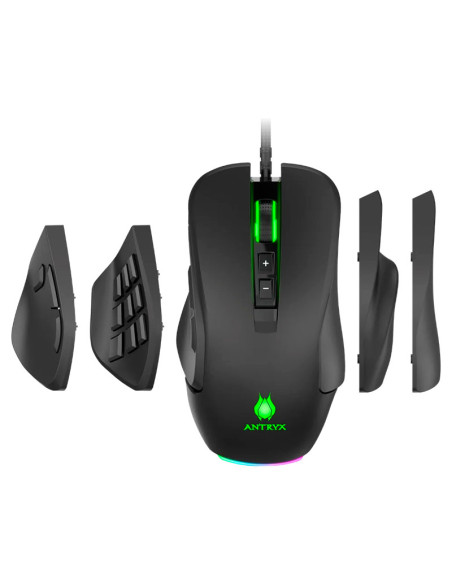 MOUSE GAMER ANTRYX XCALIBUR CHROME STORM ( AGM-CS7500K ) DPI 16400 | LED-RGB