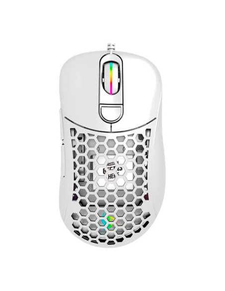 MOUSE VSG AQUILA AIR WHITE BRILLANTE ( VG-M550-WHT-GLO ) GAMING | 16K DPI | SENSOR PMW3389 | LED-RGB