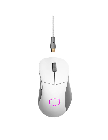 MOUSE GAMING COOLER MASTER MM731 WHITE MATTE ( MM-731-WWOH1 ) WIRELESS - BT | 19K DPI | LED-RGB