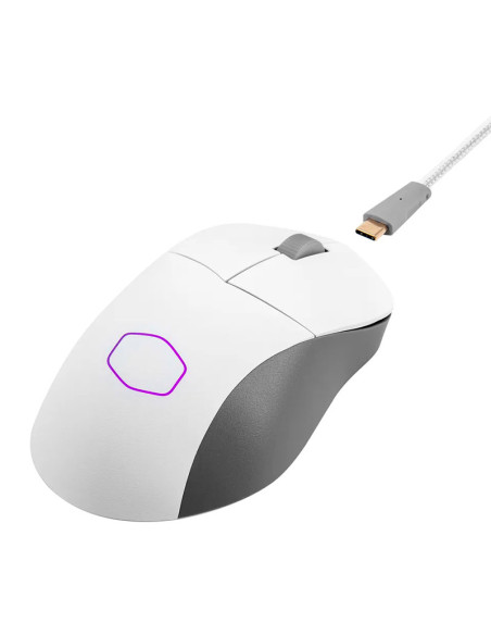 MOUSE GAMING COOLER MASTER MM731 WHITE MATTE ( MM-731-WWOH1 ) WIRELESS - BT | 19K DPI | LED-RGB