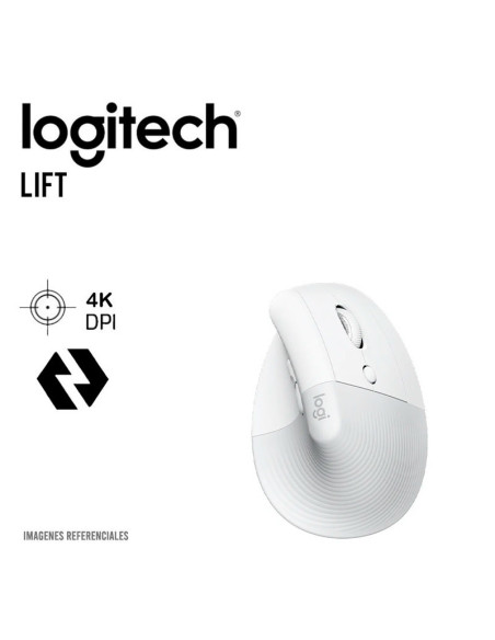 MOUSE LOGITECH LIFT VERTICAL ( 910-006469 ) WIRELES - BT | WHITE