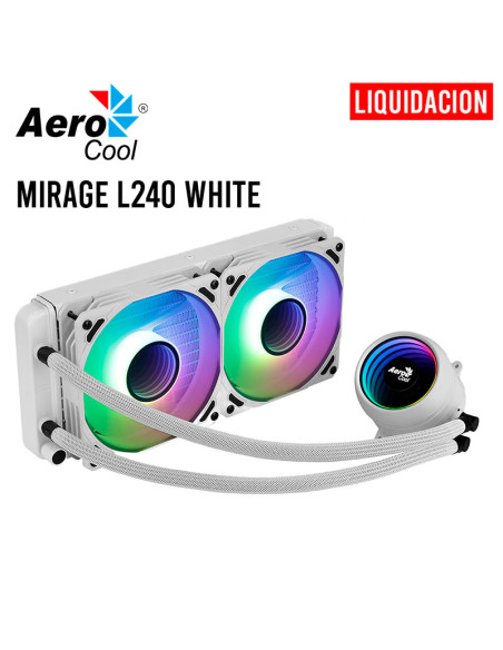 SISTEMA DE ENFRIAMIENTO LIQUIDO AEROCOOL MIRAGE L240 RGB WHITE