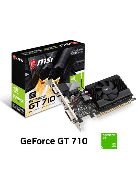 TARJETA DE VIDEO MSI GEFORCE GT 710 2GB DDR3 GT 710 2GD3 LP  64 BIT