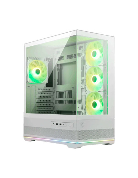 CASE GAMER MSI MAG PANO 110R PZ WHITE (306-7G28W21-JA4) S/FUENTE | VIDRIO TEMPLADO | LED-ARGB