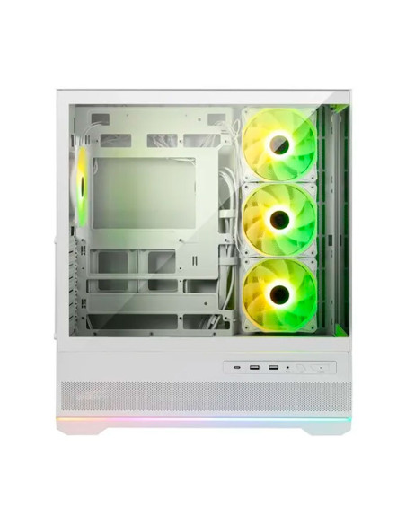 CASE GAMER MSI MAG PANO 110R PZ WHITE (306-7G28W21-JA4) S/FUENTE | VIDRIO TEMPLADO | LED-ARGB