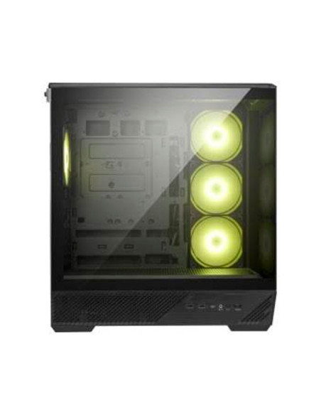 CASE GAMER MSI MAG PANO 130R PZ BLACK | VIDRIO TEMPLADO| S/FUENTE| 4 LED ARGB
