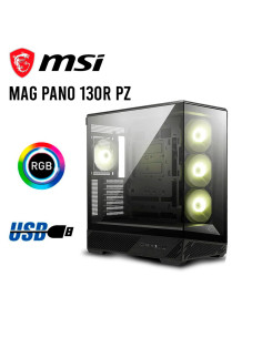 CASE GAMER MSI MAG PANO 130R PZ BLACK | VIDRIO TEMPLADO|...