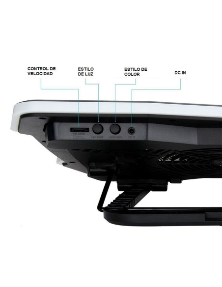 COOLER PARA LAPTOP IDOCK IDK-20 TURBINE RGB