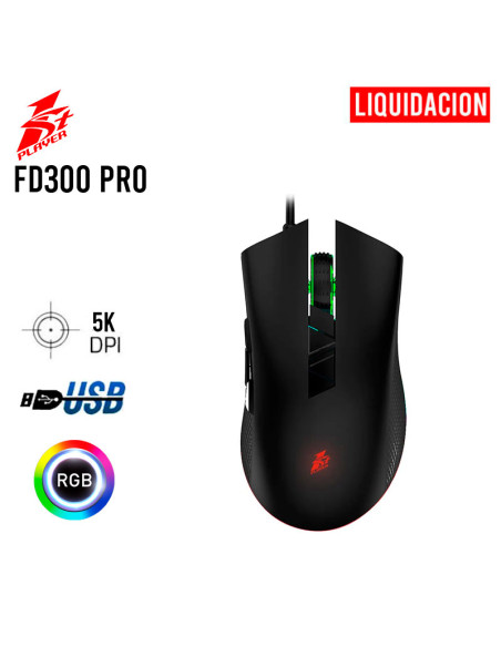 MOUSE GAMING 1STPLAYER FIRE DANCING FD300 PRO | RGB (1S-MO1ST-FD300PRO)
