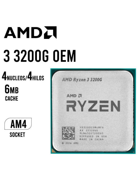 COMPUTADORA STUDENT RYZEN 3-3200G OEM 16GB 512GB SSD + 22 FHD 120HZ + KIT MK120
