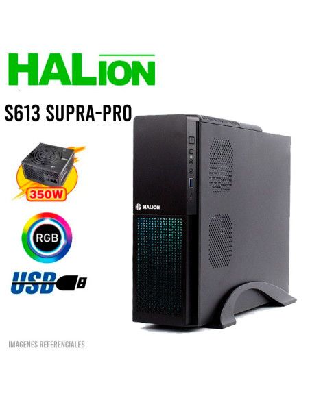 CASE HALION SLIM S613 SUPRA-PRO | 350W | LED RGB