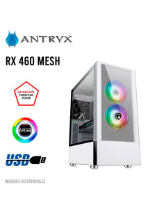 CASE GAMER ANTRYX RX 460 MESH WHITE ( AC-RX460MW ) SIN...