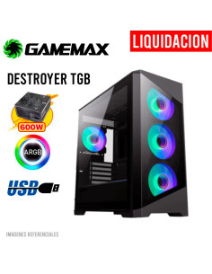 CASE GAMER GAMEMAX DESTROYER TGB BLACK ( DESTROYER TGB BK...