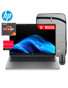 LAPTOP HP 200 G2A RYZEN 3-210 8GB 256GB SSD 16 WUXGA...