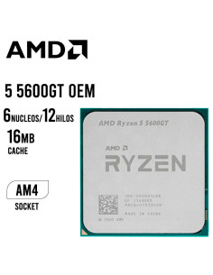 COMBO PROCESADOR AMD RYZEN 5-5600GT OEM + COOLER PARA...