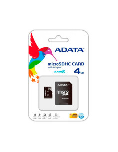 MEMORIA MICRO SDHC ADATA 4GB 4-AUSDH4GCL4-RA1 2