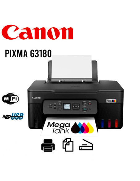 IMPRESORA CANON MULTIFUNCIONAL PIXMA G3180 WI-FI