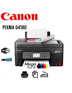 IMPRESORA CANON MULTIFUNCIONAL PIXMA G4180 WI-FI DUPLEX ADF