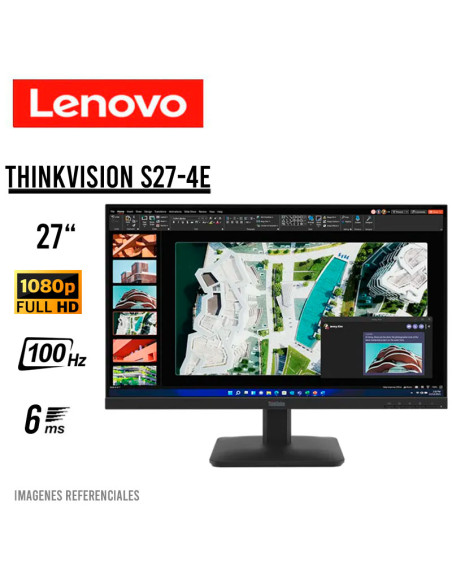 MONITOR LENOVO THINKVISION 27" S27-4E ( 64BEKAR1LA ) FHD - IPS | HDMI - VGA