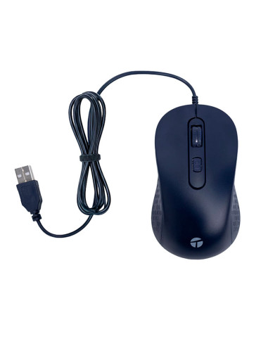 MOUSE TEROS TE-1243S OPTICO USB| DARK BLUE