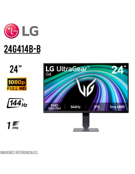 MONITOR GAMER LG 24" ULTRAGEAR G4 (24G414B-B) FHD IPS 144HZ 1MS