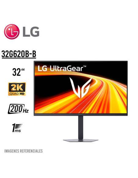 MONITOR GAMER LG 32" ULTRAGEAR (32G620B-B) PANEL IPS| 200HZ/ 1MS GTG| HDMI-DP| PIVOTEABLE