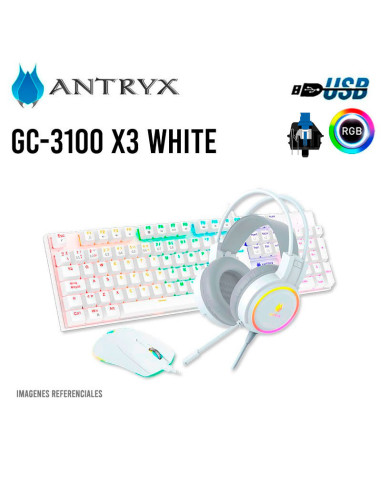 KIT GAMER ANTRYX GC-3100 X3 WHITE (...