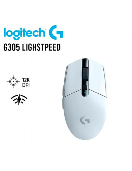 MOUSE GAMER LOGITECH G305 LIGHTSPEED (910-005289) WIRELESS | WHITE