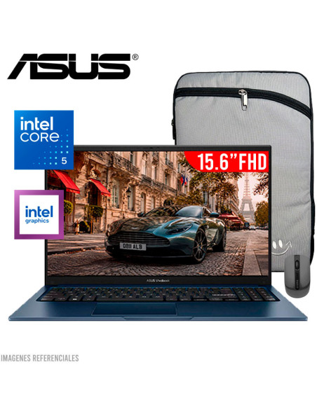 LAPTOP ASUS VIVOBOOK 15 X1504VA-BQ4055  CORE 5 120U 16GB 512GB SSD 15.6 FHD FREEDOS (90NB13Y1-M02E90)