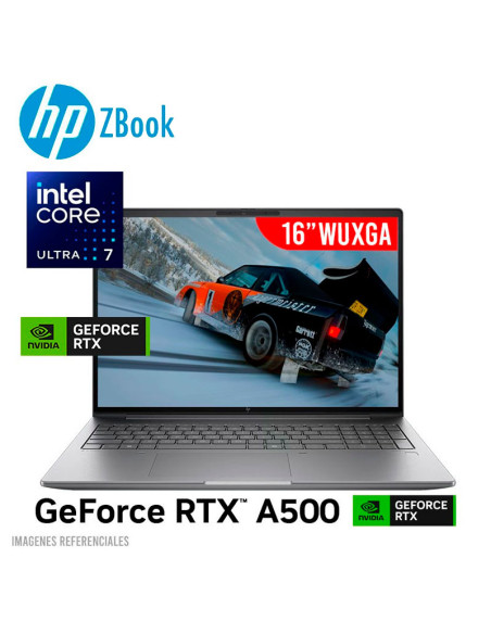 LAPTOP HP ZBOOK POWER G11 ULTRA 7-155H 16GB 1TB SSD RTX A500 4GB 16 WUXGA WINDOWS 11 PRO (A31DQLT)