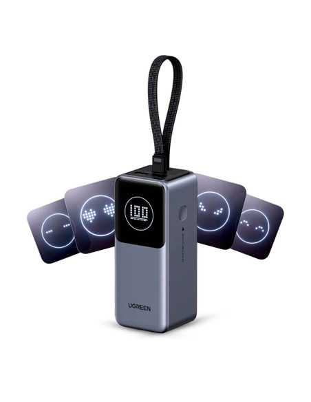 POWER BANK UGREEN 20000MAH ( PB723 ) 130W CARGA RAPIDA | 1 CABLE USB-C IN/OUT - 1 USB-C IN/OUT - 1 USB A OUT | (55365B)