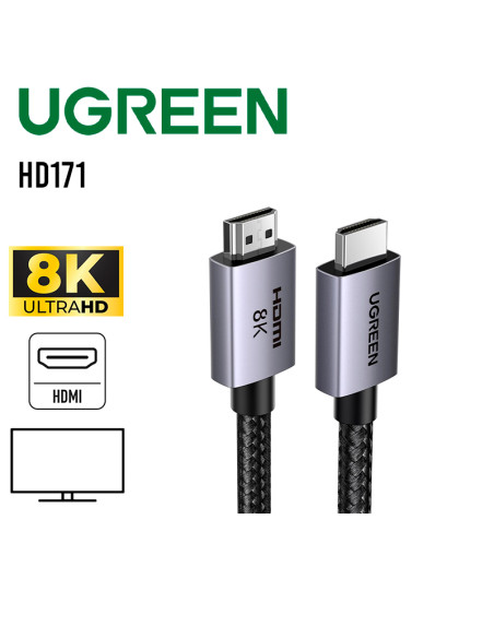 CABLE UGREEN (HD171) HDMI 8K 60HZ 3M (25911)