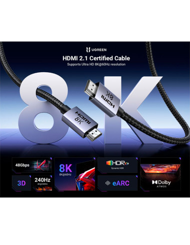 CABLE UGREEN (HD171) HDMI 8K 60HZ 3M (25911)
