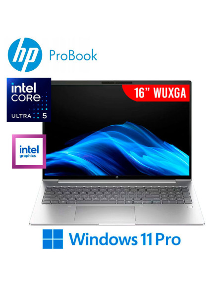 LAPTOP HP PROBOOK 4 AIG1I ULTRA 5-225U 24GB DDR5 512GB SSD 16" WUXGA WINDOWS 11 PRO (CH0N8LT)