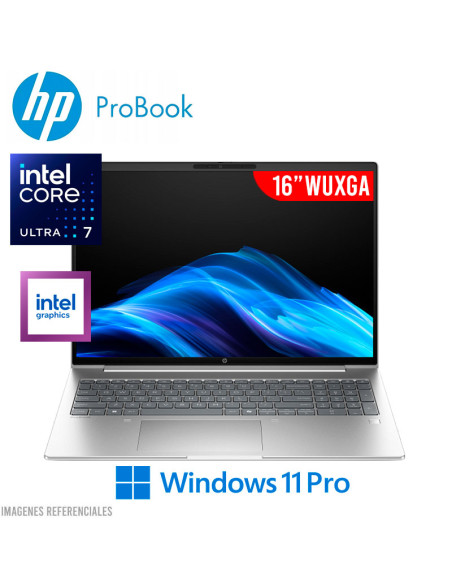 LAPTOP HP PROBOOK 4 G1I ULTRA 7-255U 24GB 1TB SSD 16 WUXGA WINDOWS 11 PRO (CH2N7LT)