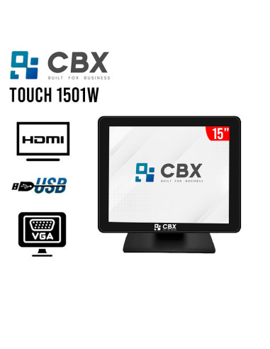 MONITOR CBX TOUCH ( TOUCH 1501W ) 15" HD | HDMI...