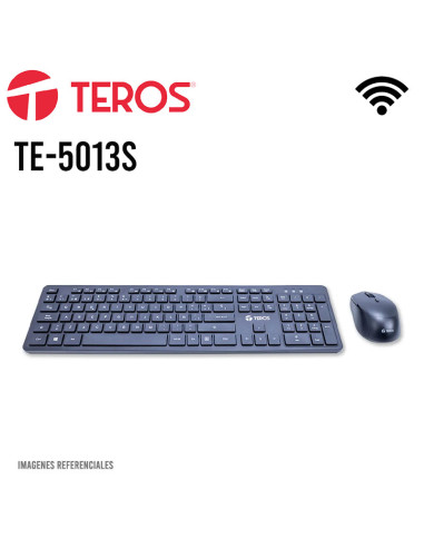 KIT TEROS TECLADO + MOUSE ( TE-5013S ) WIRELESS...