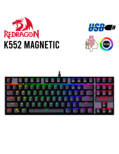 TECLADO GAMER REDRAGON KUMARA MAGNETIC ( K552RGB-M SP )...