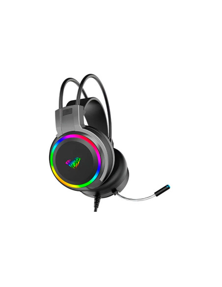 AUDIFONO GAMER AULA MOUNTAIN ( S608 ) BLACK | LED-RGB