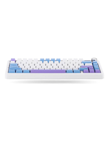 TECLADO GAMER AULA F75 ( F75-SP ) WIRED - WIRELESS - BT | BLUE/WHITE/PURPLE | SWITCH REAPER | LED-RGB